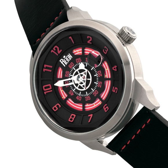 NWT Men's Automatic Genuine Leather Watch - Picture 2 of 5